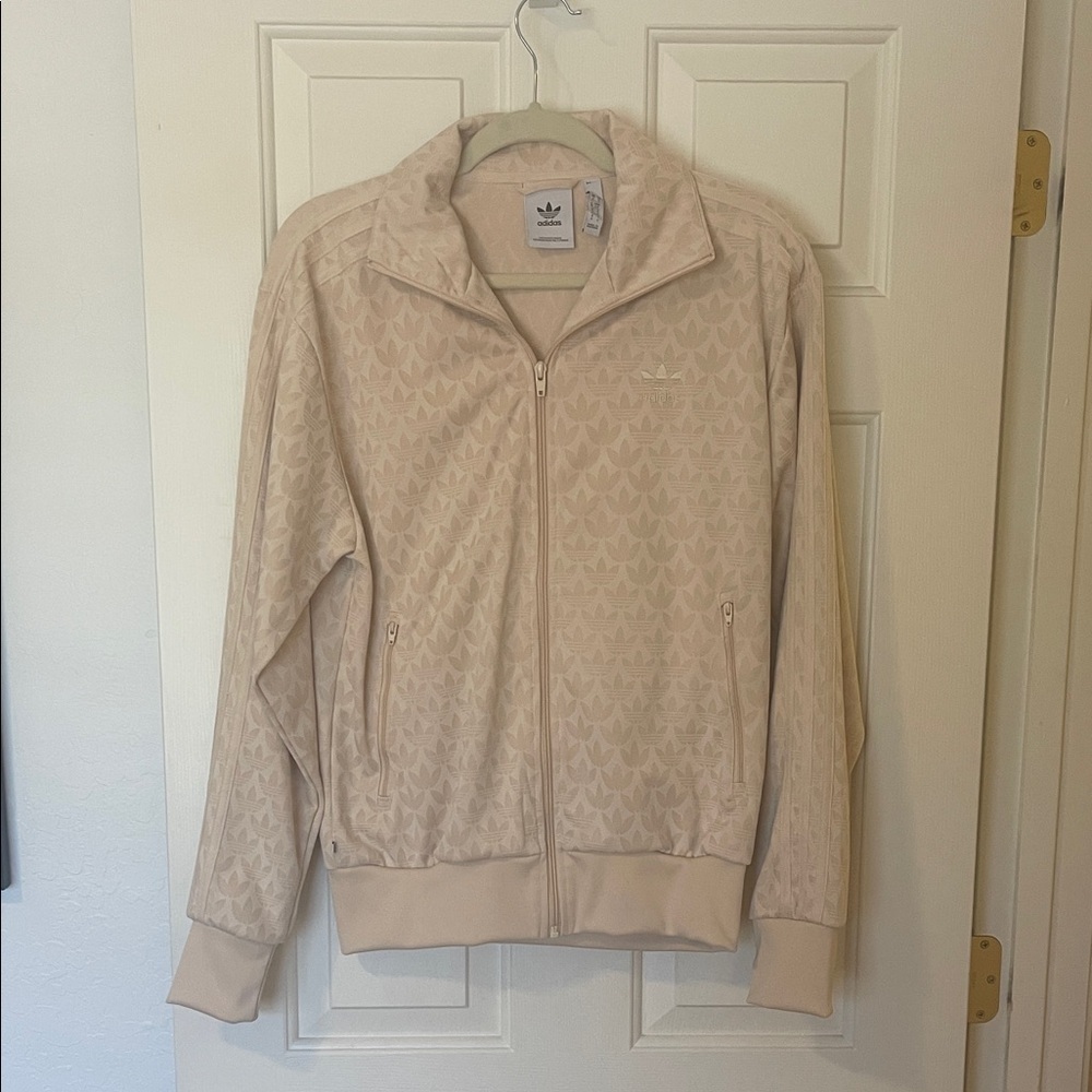 Adidas Women's Beige Bomber Jacket